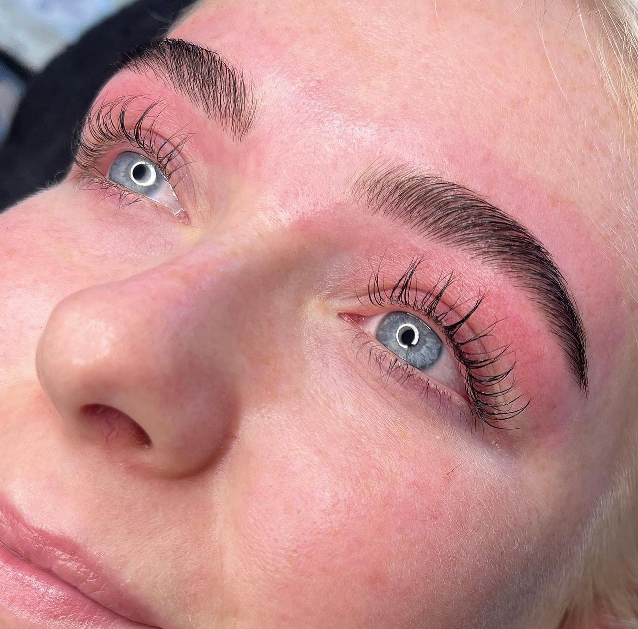 Lash og brow lift med farve